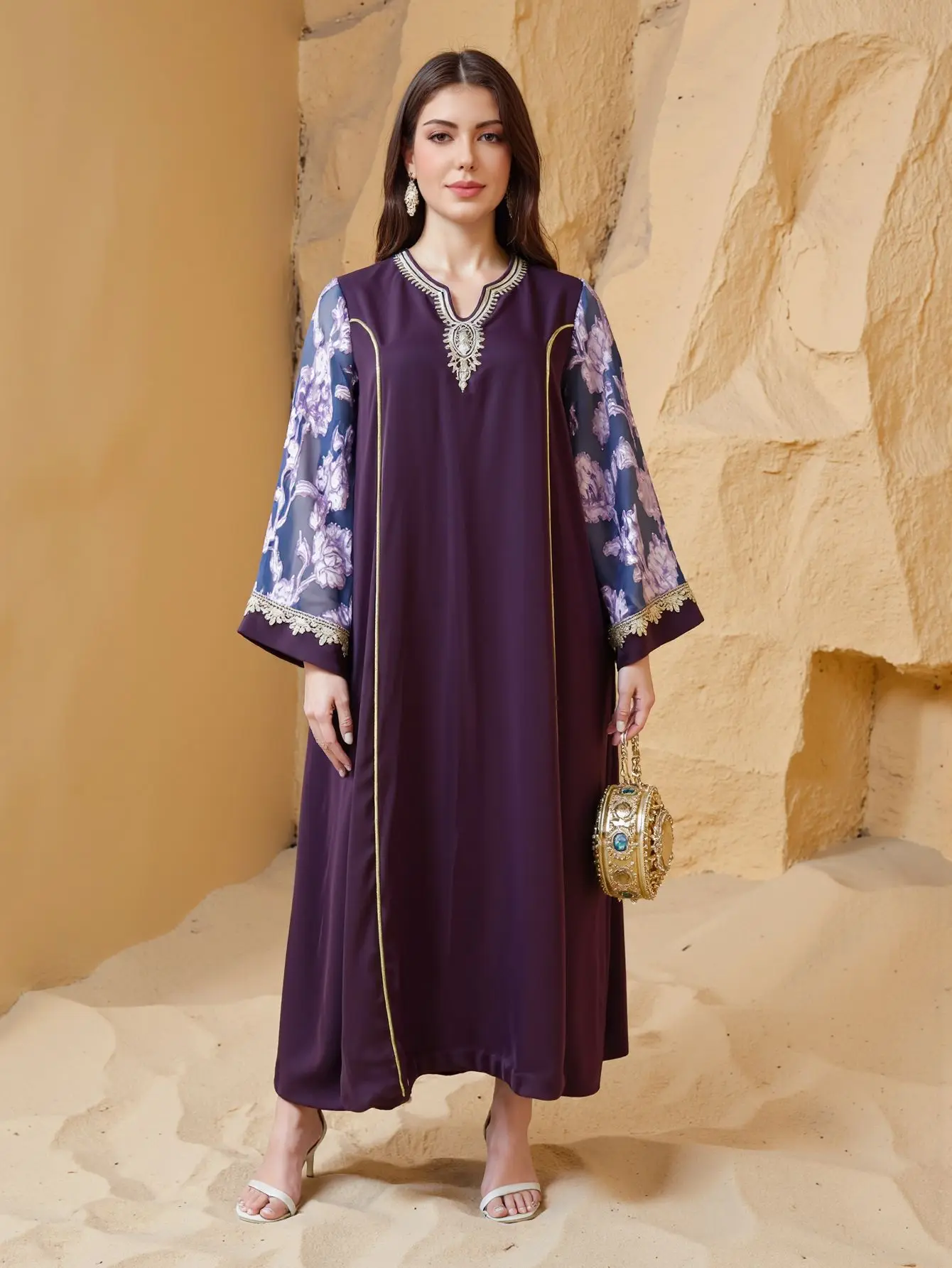 Vestido muçulmano abaya feminino vestidos de festa dubai vestidos árabe longo robe bordado ramadan marrocos abayas kaftan islam jalabiya