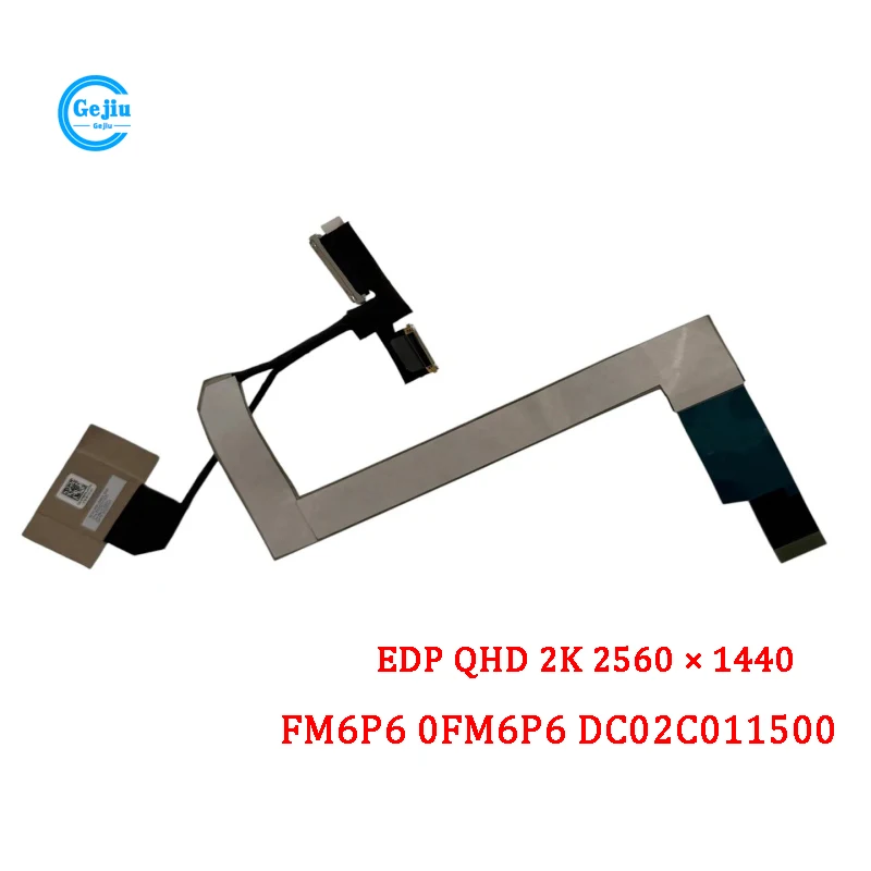 New Original Laptop LCD EDP Cable For DELL Latitude 7440 7450 IDC40 EDP QHD 2K 2560*1440 FM6P6 0FM6P6 DC02C011500