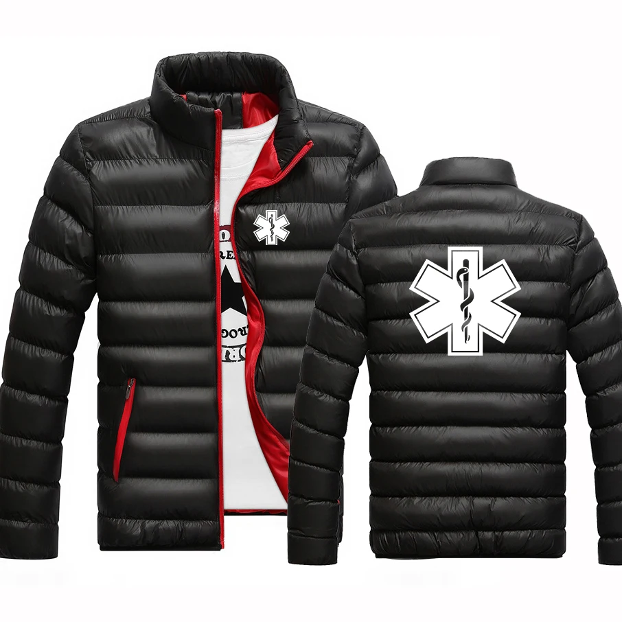 2024 EMT Emergency Ambulance Men New Spring and Autumn Printing High Quality Leisure Cotton Comfortable Clothes Jacket Tops