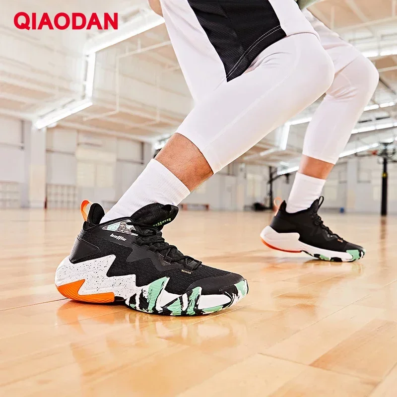 QIAODAN Professional Basketball Shoes for Men 2023 Fashion Elegant Non-slip Cushion Sports Shoes Fashion Gym Sneakers XM25210102