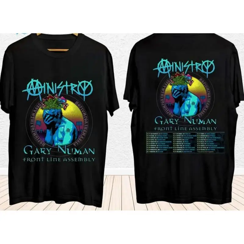 

Ministry Spring 2024 Tour with Gary Numan Music T Shirt 2 sided