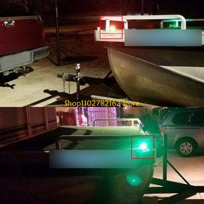 

547B High Brightness Energy Efficient LED Navigation Lights for Boats Enhanced Safety on Water with Easy Installation 1 Pair