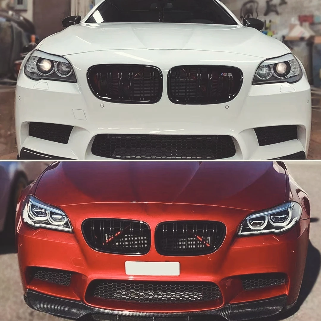 DB-Rejilla  entrada  parachoques lantero, parrilla  riñón  carreras, malla  capó  ajuste portivo para BMW 5 Series F10 F11 F18 5