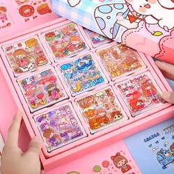 Mr. Paper 50Psc Bulk Cartoon Cute Stickers PET Waterproof Stationery Children's Stickers DIY Collage Decoration Materials