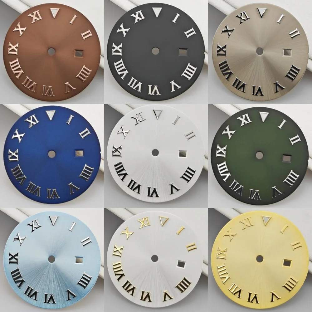 Женские часы Roman Sunburst Lume 24,2 мм, циферблат, подходит для Seiko Datejust NH05, автоматический механизм, модные детали, женские наручные часы, корпус nh35