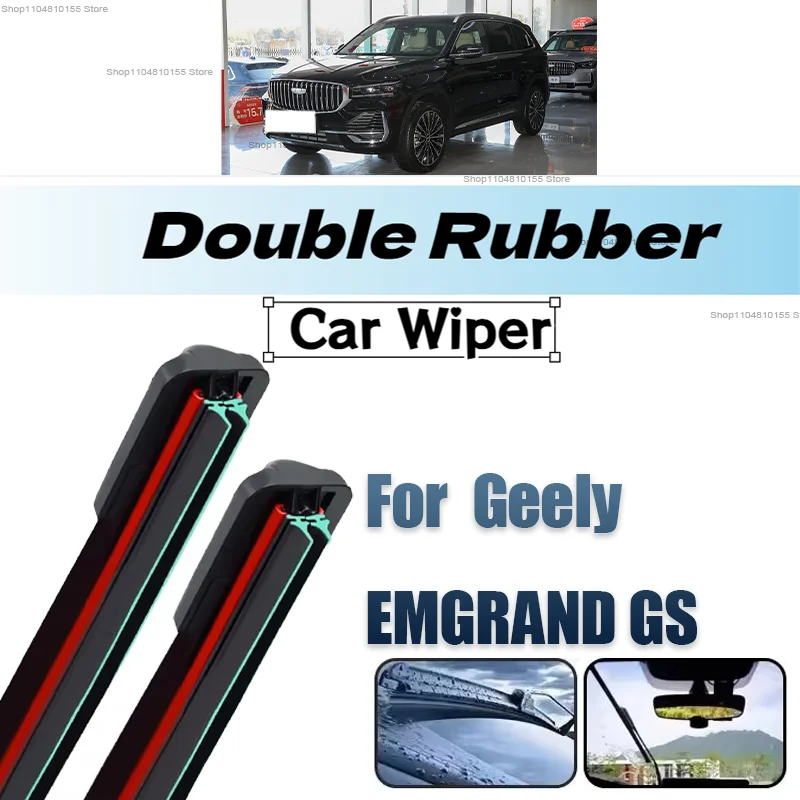 

3PCS Car Wiper for Geely Emgrand GS 2020-2022 Front Rear Windshield