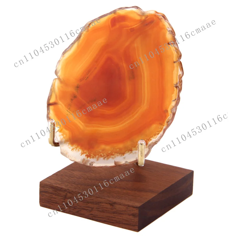 Modern style larger wooden crystal display rack wholesale wooden frame mineral display rack