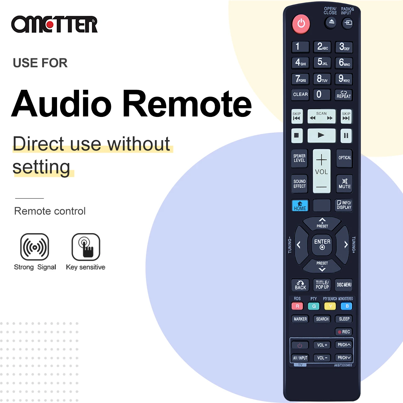 Nowy pilot zdalnego sterowania AKB73355603 do blu-ray systemu hi-fi FX166 FXS166V FX165DAB