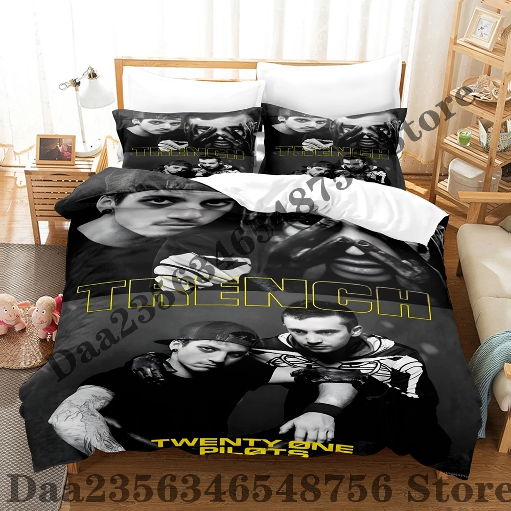 2025 Twenty One Pilots Bedding Set Single Twin Full Queen King Size Bed Set Adult Bedroom Duvetcover Sets Anime Men/women Bed