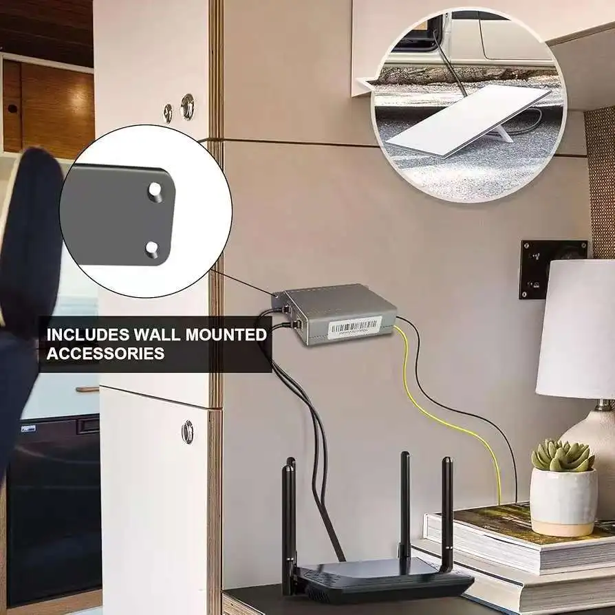 

Для starlink GEN2/GEN3 2.5G PoE-инжектор, пассивный PoE MAX150W, двойная мощность 12-48(51)Vdc&36-48(51)V вход, защита от перенапряжения 6KV