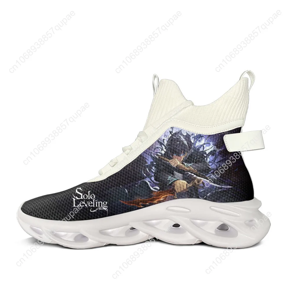 

Solo Leveling Sung Jin-Woo High Top Flats Sneakers Men Women Hiking Sneakers Travel Mountaineering Lightweight Shoe Running Shoe