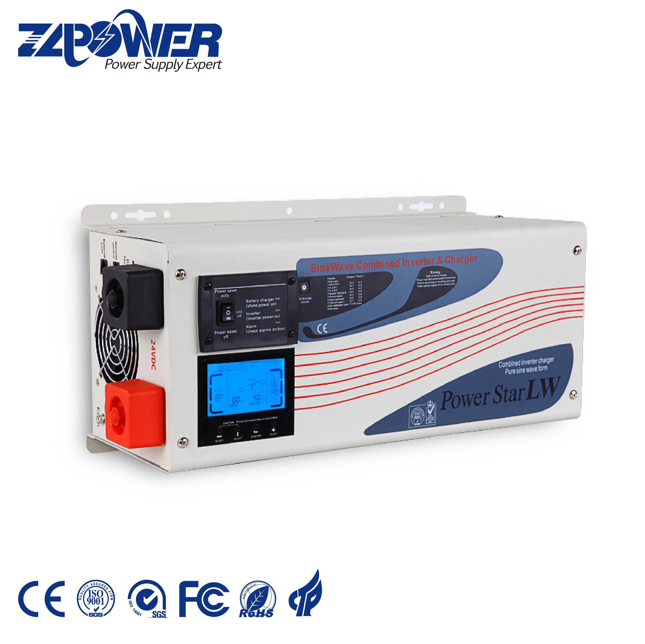 Power Star LW DC para AC inversor com carregador para casa, CE aprovado