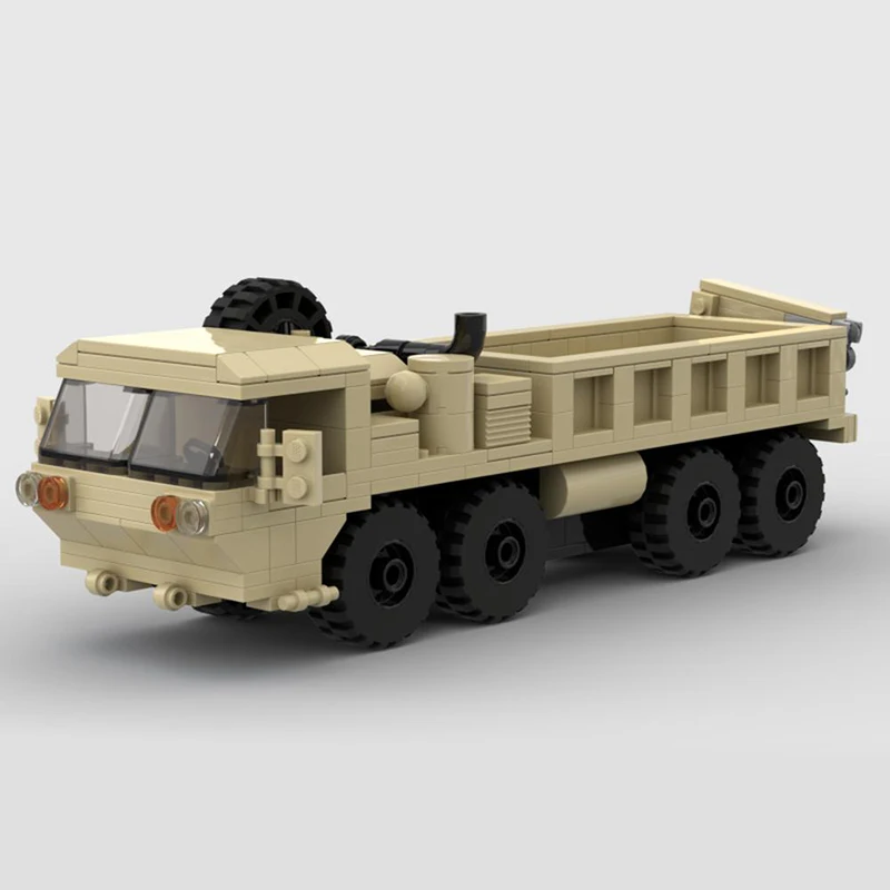 267pcs Military Vehicles 8x8 Transport Truck Crane Building Blocks Model Puzzle Collectible Building Blocks Toys Kids Gift