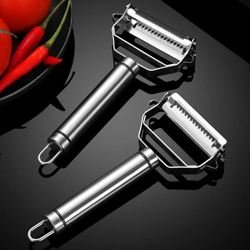 ~1Pcs Stainless Steel Kitchen Grater Kitchen Tools Peeling Knife For Fruits And Vegetables Water Scraper Multifunctional Peeler