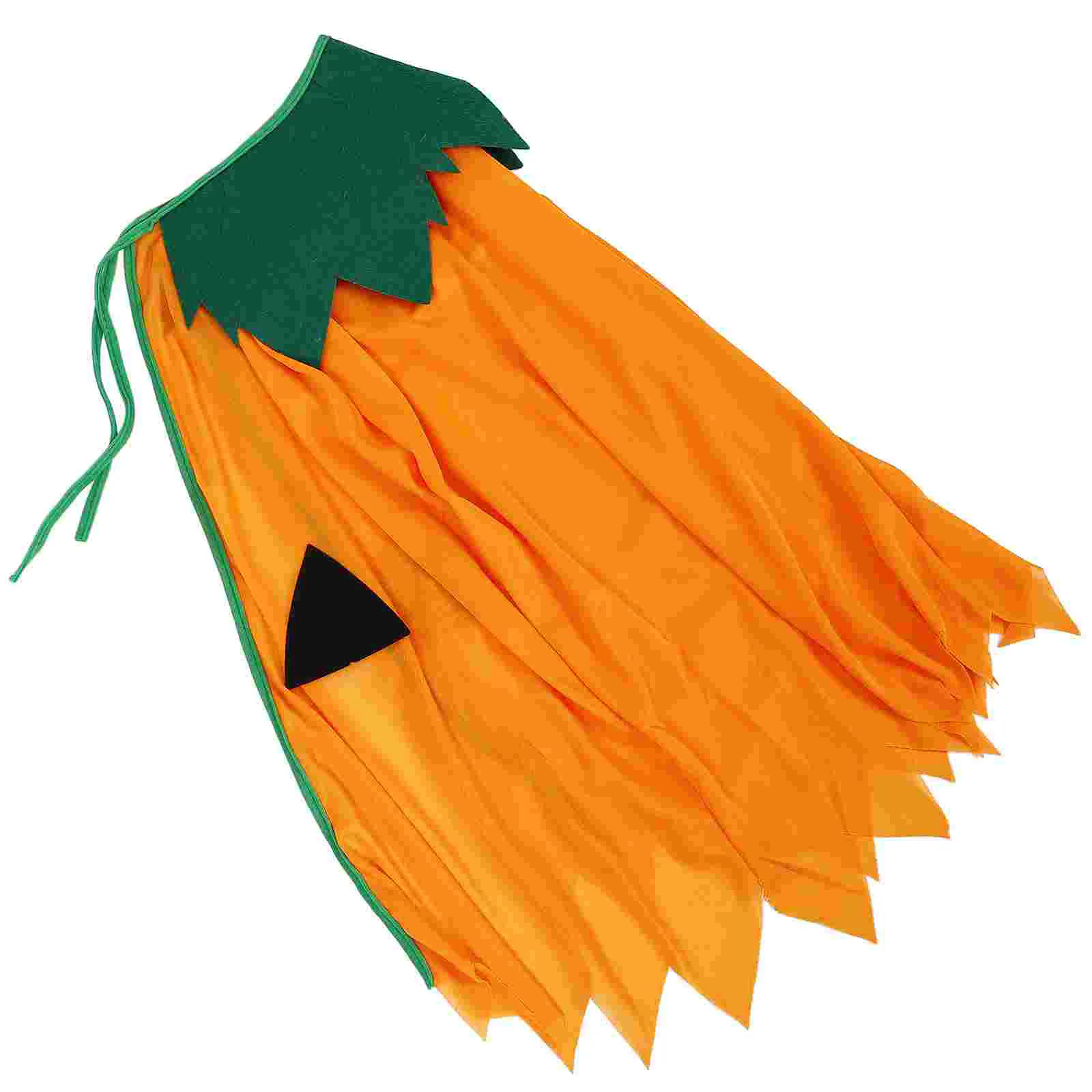 

Pumpkin Cape Outdoor Decorations Cosplay Cloak Halloween Party Prop Photo for Performance Non-woven Fabric Costume Child