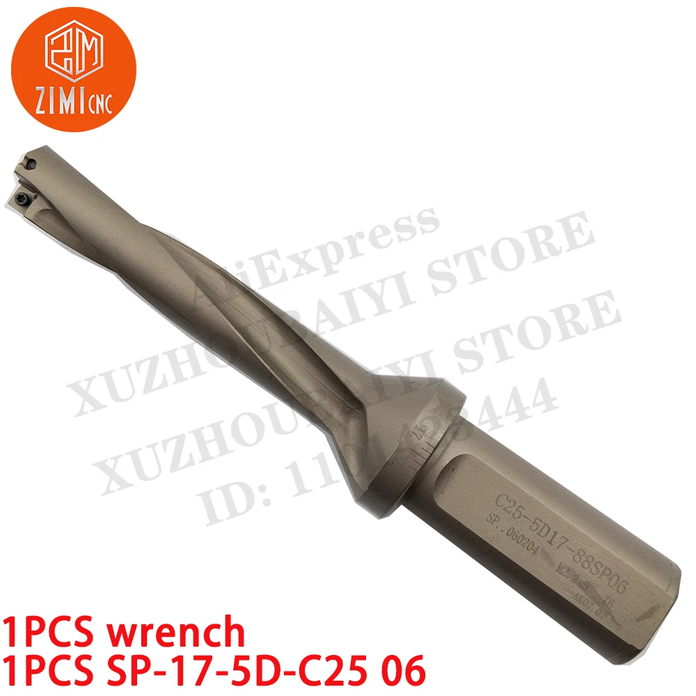 SP-17-5D-C25 06 U drill indexable cnc 25mm C25-2D FOR SPMG07T308 U drill inserts SP-17-5D-C25 06 CNC metal lathe cutting tools