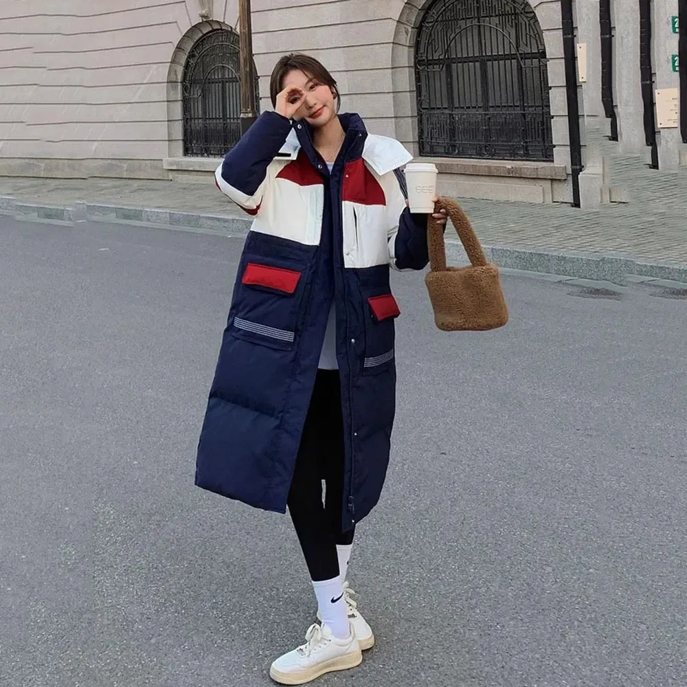 2023 neue Winter trend ige Daunen jacke Damen warmen Kapuzen mantel Frauen Mode hochwertige Puffer Parkas Frauen Daunen Outwear weiblich