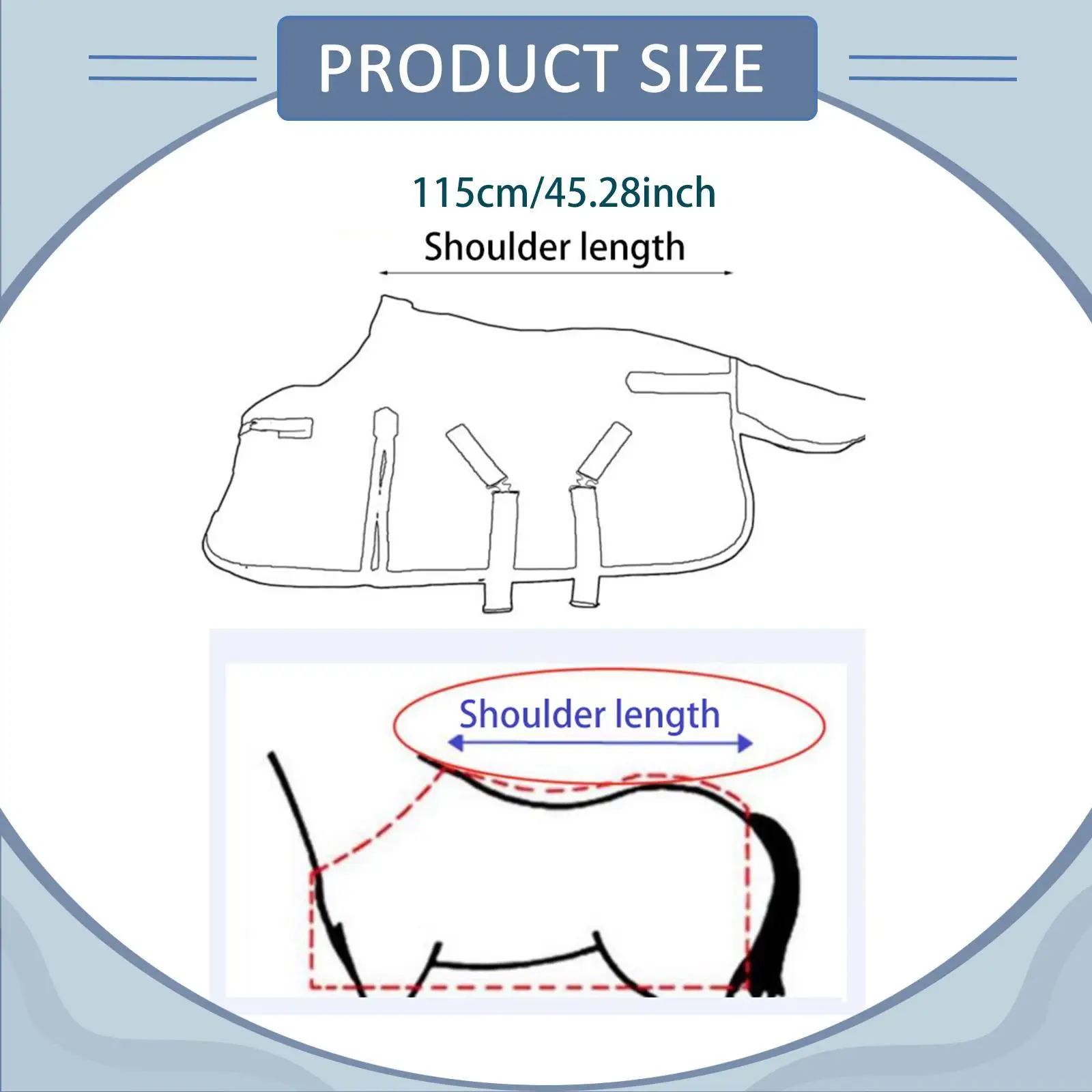 بطانية حصان مقاومة للرياح، سجادة خارجية مقاومة للماء، غطاء بطن معزول سميك لحماية المهر الشتوي
