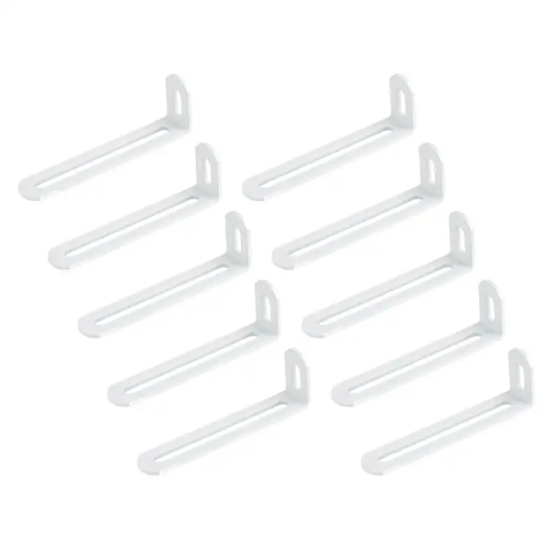 652F Iron Corner Brackets Set With Double Grooves Wall Mounting Brackets for Secure Wall Mounting and Home Improvement