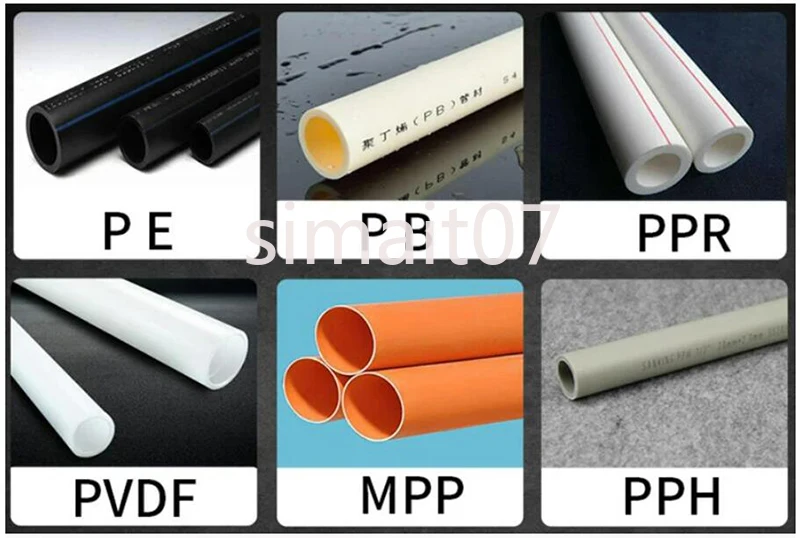 ماكينة لحام يدوية بأربعة حلقات لأنابيب PP PPR HDPE MPP مقاس 63-160 مم، مجموعة ماكينة لحام هيدروليكية