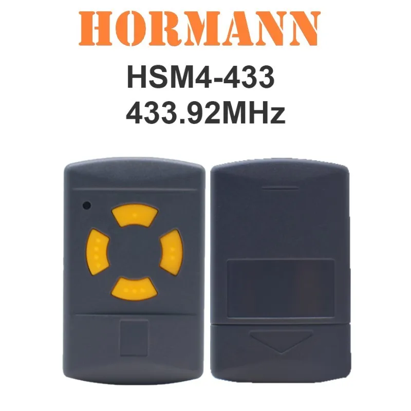 Garage Remote Control 433.92MHz Hormann HSM2 HSM4 433 MHz Fixed Code Gate Door Opener Keychain Handheld Transmitter