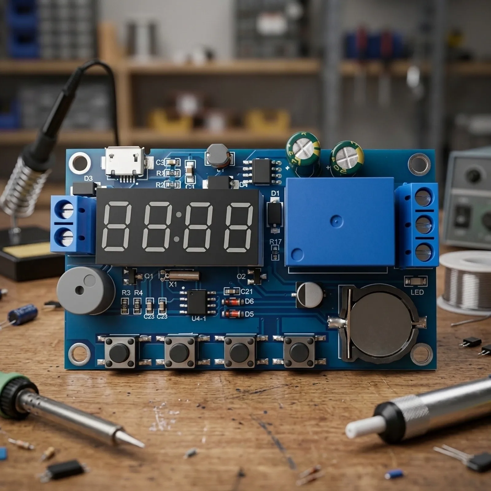 New Practical Real-time Relay 5.0V--60V Multiple Mode Control Power Supply Switch Control Board 5 Time Periods