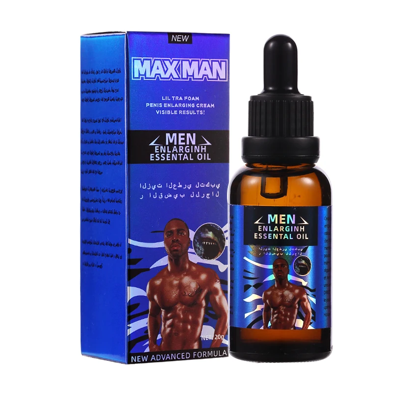 2 قطعة MAXMAN توسيع النفط القضيب الانتصاب زيت طبيعي كبير XXL النمو رشاقته تدليك توسيع النفط للرجال القضيب الكبير