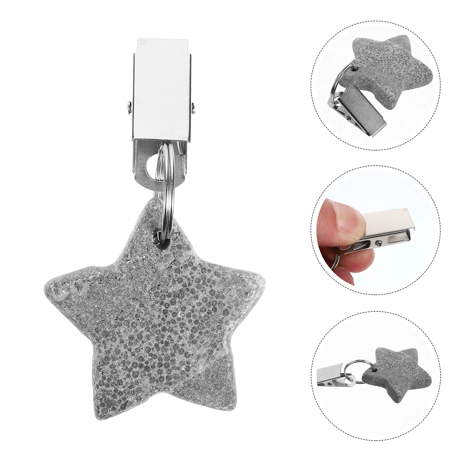 

4pcs Tablecloth Clips Weights Star Shaped Outdoor Picnic Indoor Dining Windproof Hanging Metal Material Thick Tablecloths