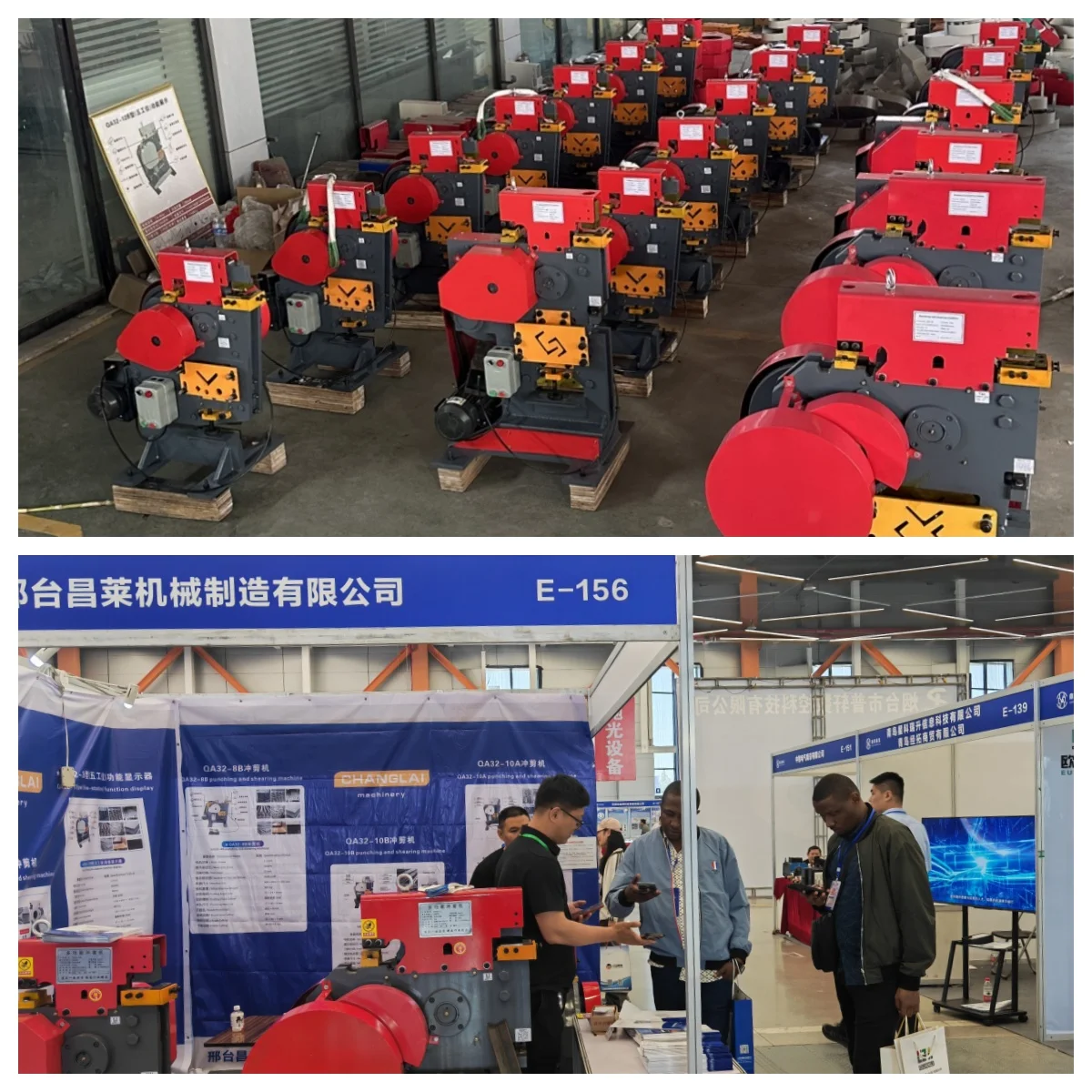 ماكينة معالجة المعادن متعددة الوظائف QA32-10A سهلة التشغيل لقطع الصلب والزاوية والكيه والثني