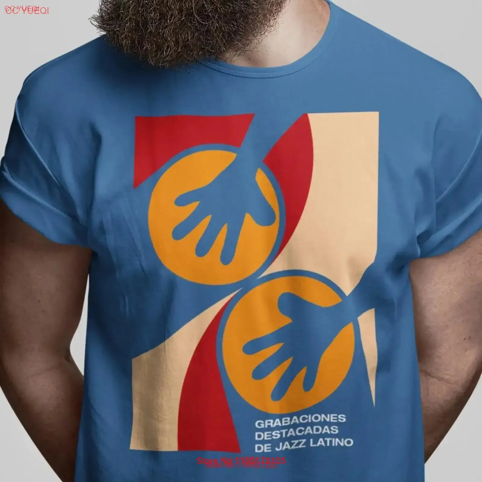 Bongo Conga drums T Shirt Latin Jazz Musician Hipster Music lover Print Musical Artist Band vintage Washed fashion graphic