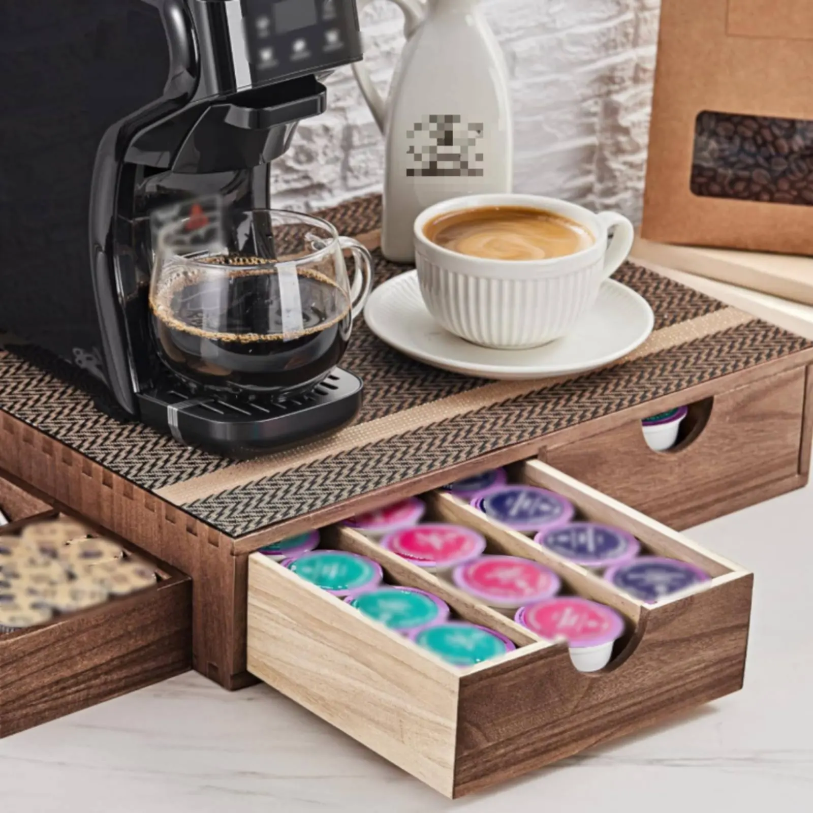 Organizador de cápsulas de café para cocina – Ahorra espacio en encimera, 30 unidades - imagen 3