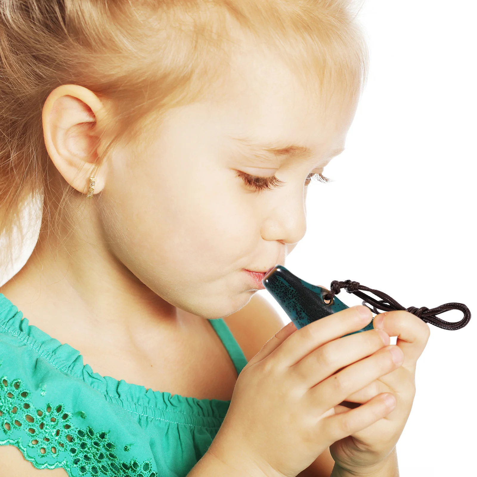 Instrumento de cerámica para principiantes, Ocarina Alto C de 6 agujeros, diseño Retro, fácil de tocar, práctica de viento portátil para niños y adultos