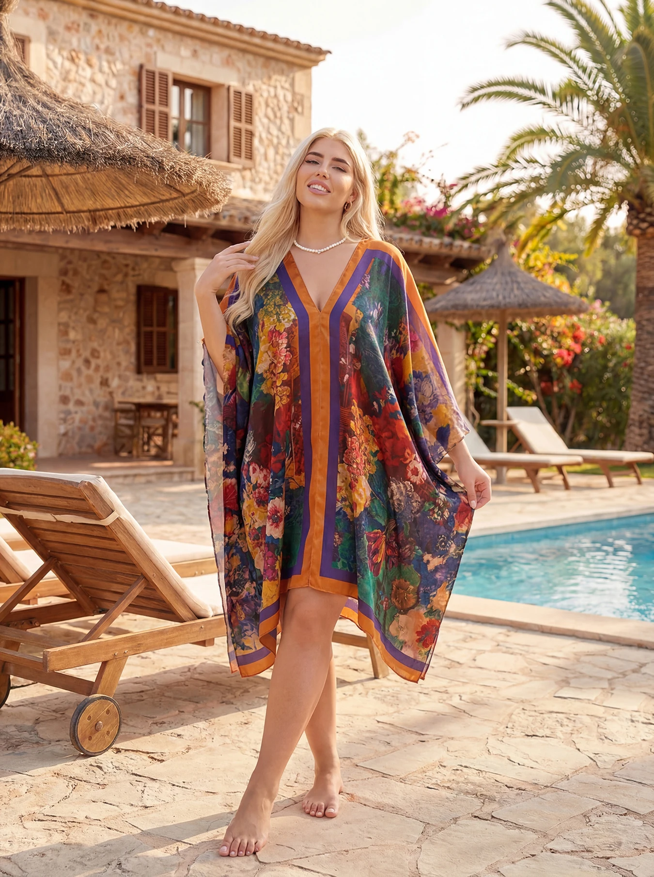 Hot Floral Butterfly Peacock Women's Scarf Casual Elegant Print Cape Shawl Fashion Accessories Soft Cape Shawl Scarf for Women