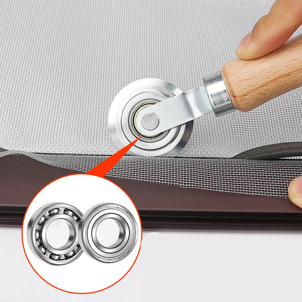 1 PC Screen Installation Tools Screen Door Installation Hand Crank Roller  Window Screen Mesh Pressing Yarn Roller