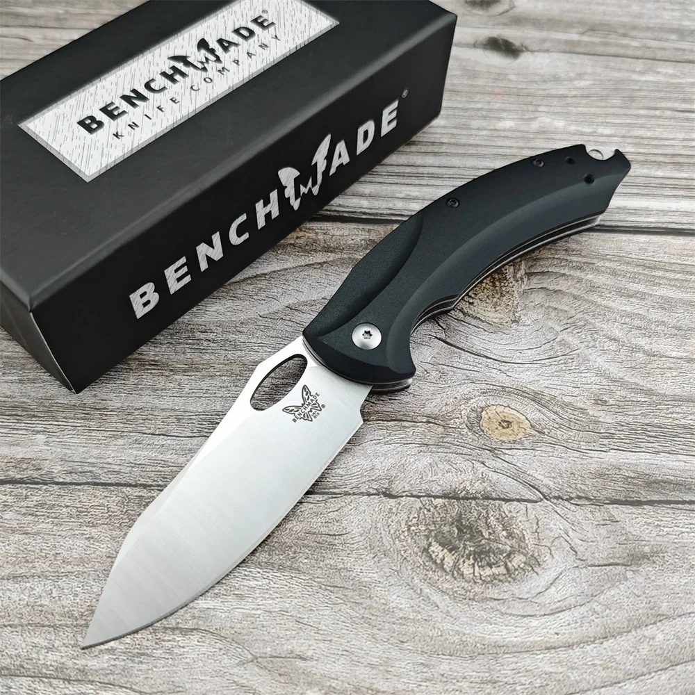 Black Hunting BM 818 Folding Knife D2 Blade T6 Aluminium Handle Hiking Portable Tool Survival Military Combat Portable Knives