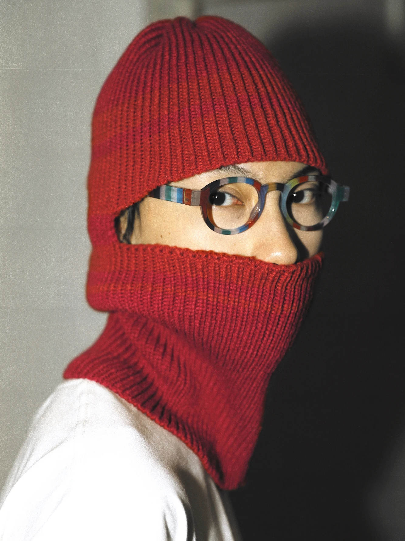 re-トリカラー-バラクラバ-キャップ-カジュアルスタイル-コットンハット-若者向け-旅行に最適-ユニセックス-秋シーズン-スリートーン-フェイスカバー