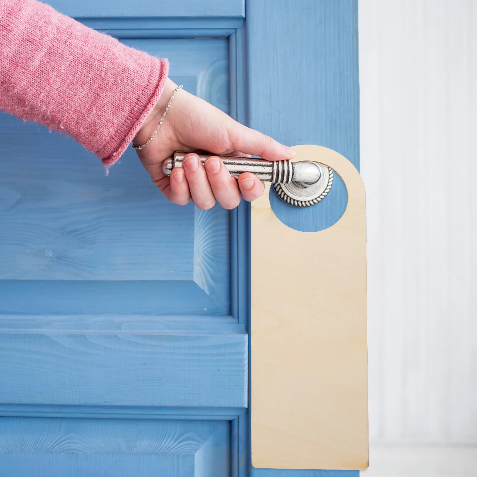 

12pcs Wooden Door Hangers Crafts Unfinished Diy Door Knob Hanger For School Party Activities Handicraft Sewing Tools