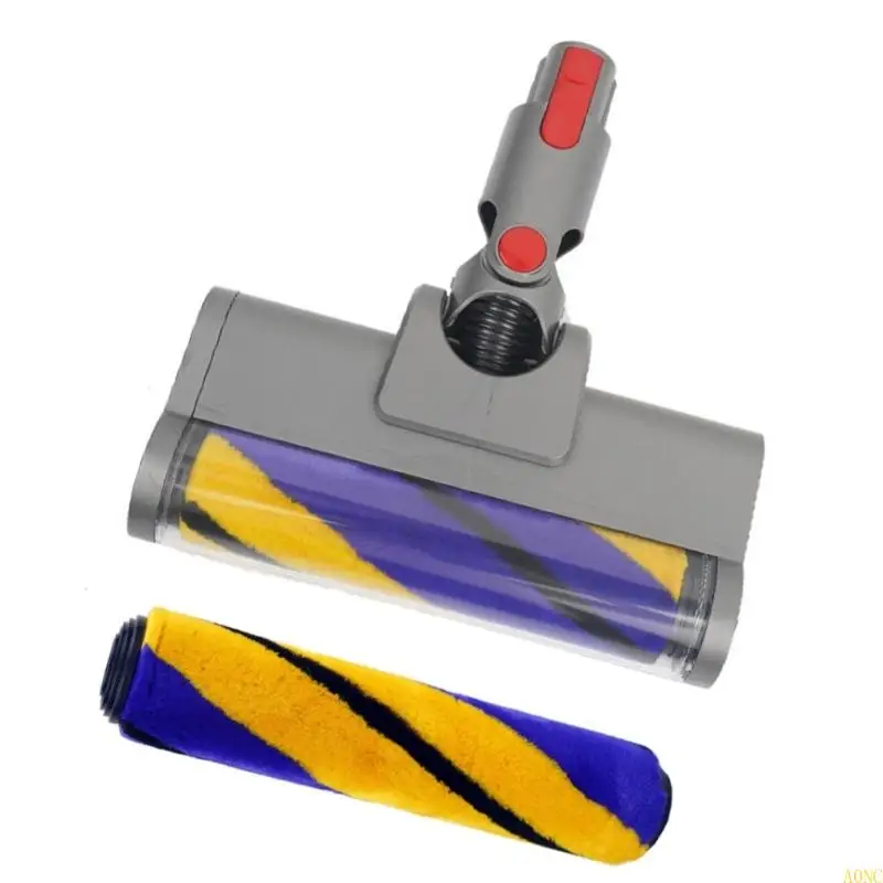 A0NC الأخضر LED الغبار التصور فراغ مرفق لنماذج عجلة فرشاة رئيس جهد الحيوانات الأليفة الشعر التنظيف العميق #4