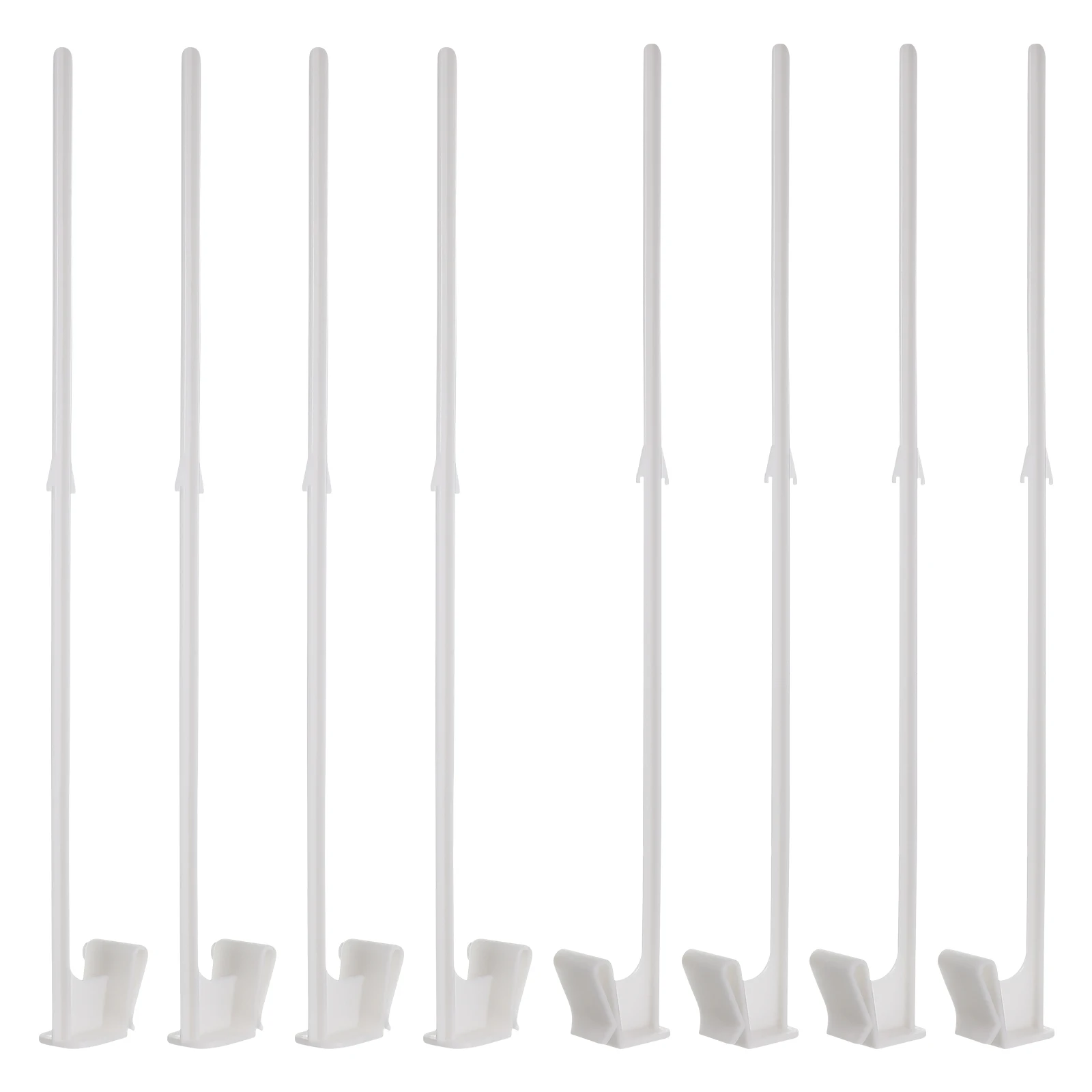 

12 Pcs Car Window Flagpole Holders Durable Plastic Clip On Flag Poles Vehicle Mini Hanger Warning Flags
