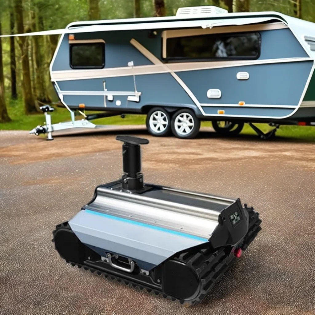 Factory Direct Sales Tk25 Pro Folding Trailer Remote Control Tractor Mover Camping Trailer For Rv