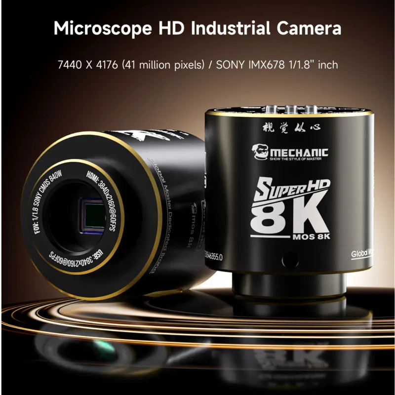 

Mechanic MOS-8K Supports 4K/60fps Shooting TF Card 512G for Phone Repair Auto White Balance & HD lmaging