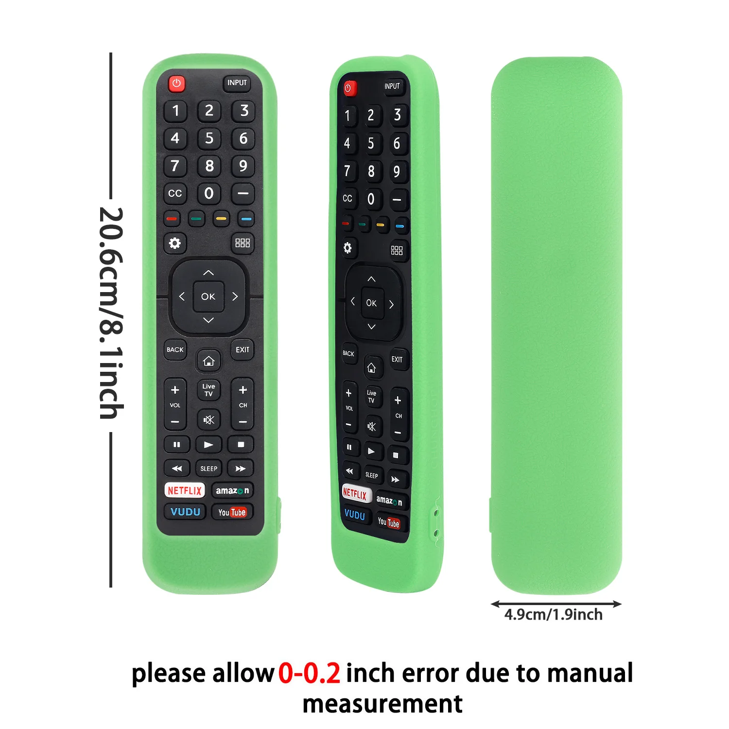 Protective Cover Fit for Hisense TV EN2B27 EN2H27B EN2H27HS EN2H27D EN2A27 ER-31607R ER-22655HS RC3394408/01 Remote Controller