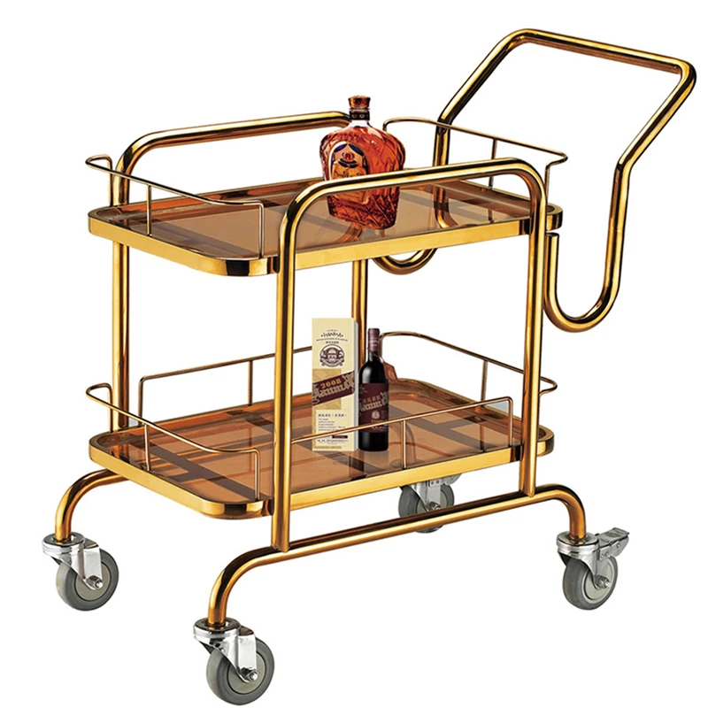 

Stainless steel dining cart cake cart stall service trolley