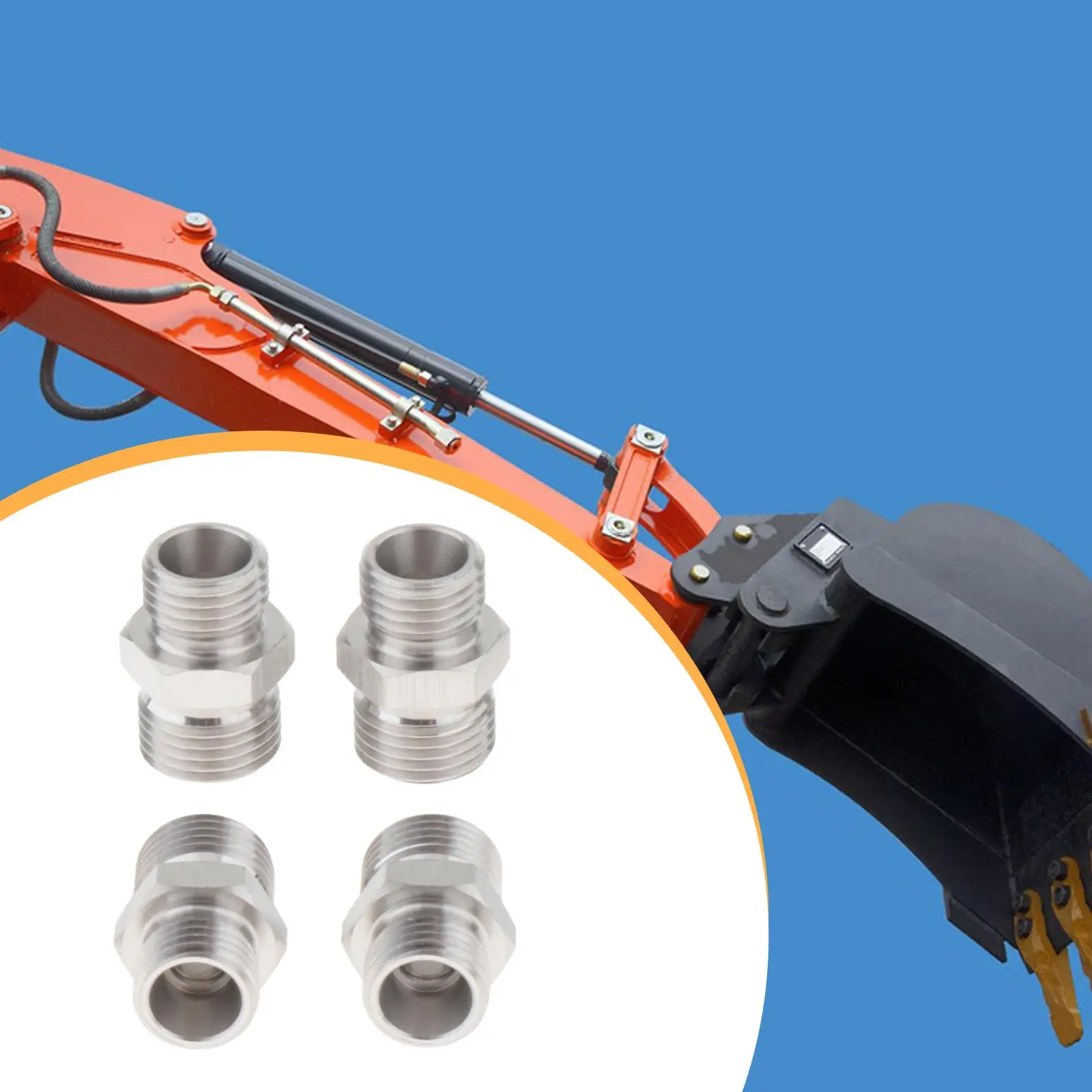 4 × 115757 محولات تركيبات تركيبات مرفقة هيدروليكية لأجهزة الخيوط #3