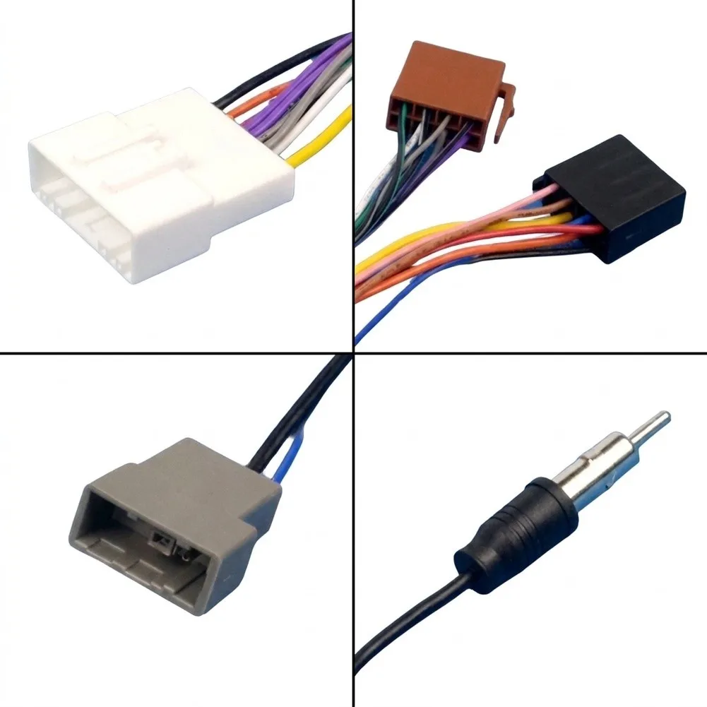 Car Radio Wiring Harness 20-Pin ISOConnector Cable For Nissan For Qashqai For Navara For Cube For Rogue For Versa Audio Install