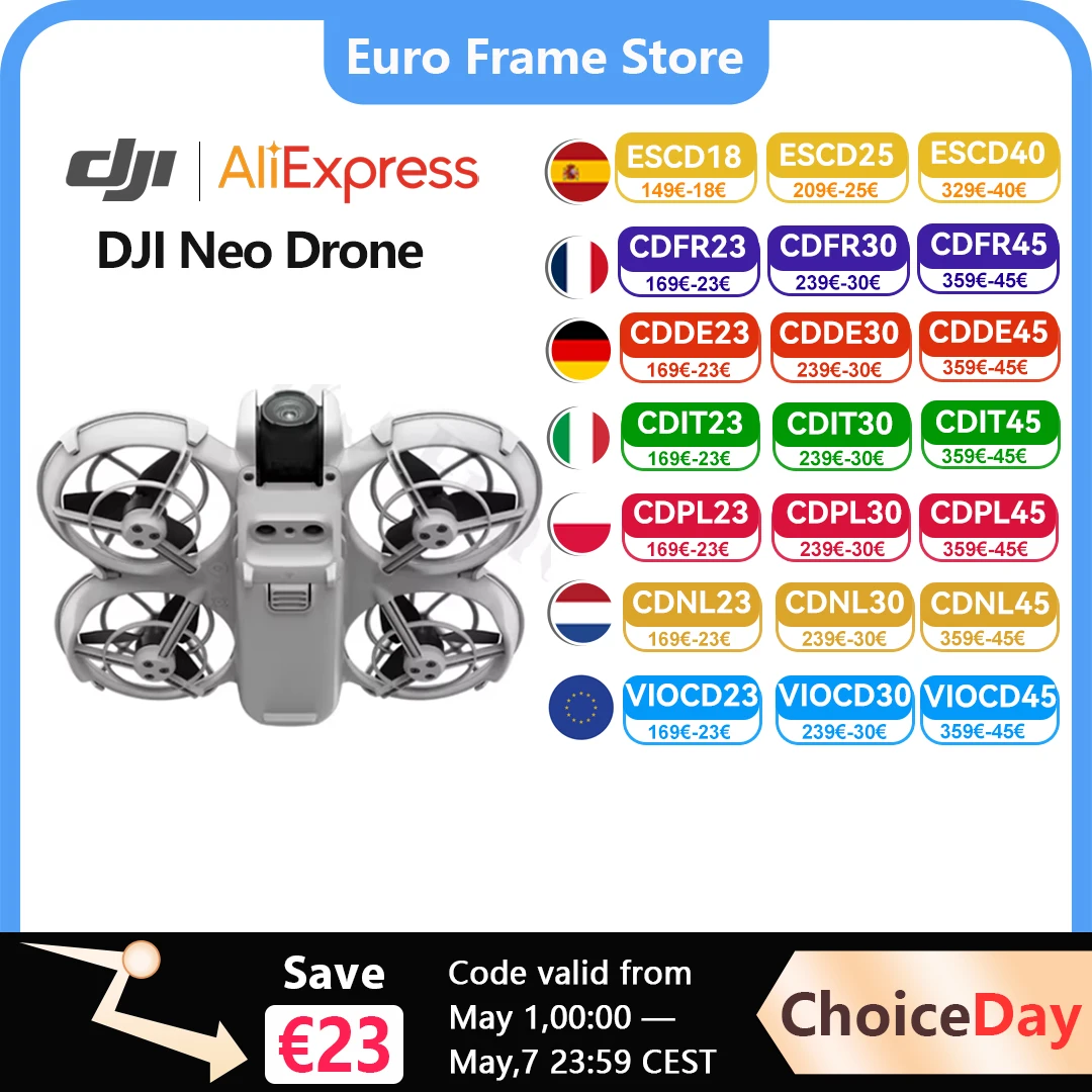 DJI Neo (No RC) Camera Drone 135 g Light & Portable 4K Ultra-Stabilized Video Full-Coverage Propeller Guards New Original