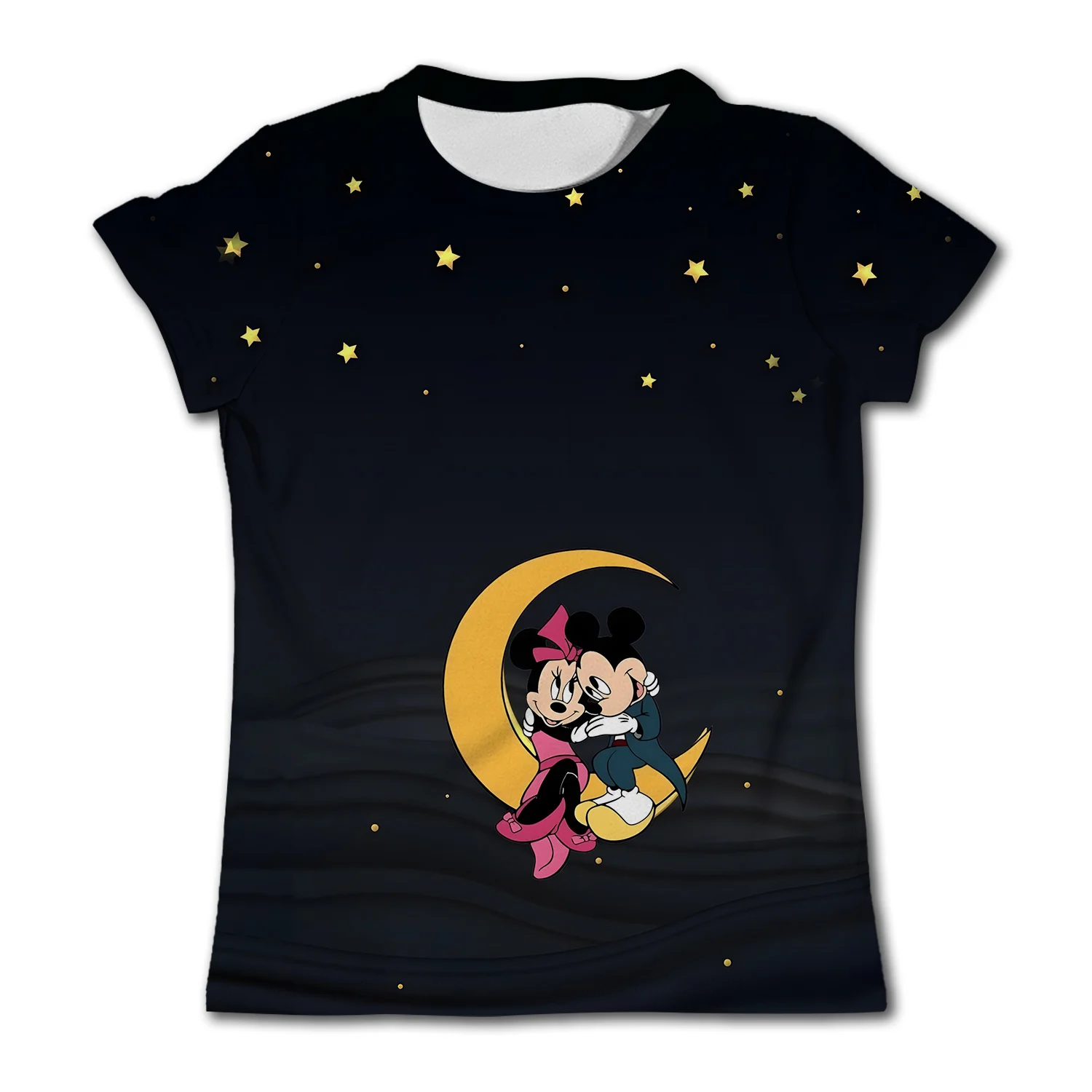 Cute Minnie Mouse T-shirts For Girl Children T-shirt Kawaii Disney T Shirt Cartoons Casual Clothes Kids Girls Short Sleeve Tops