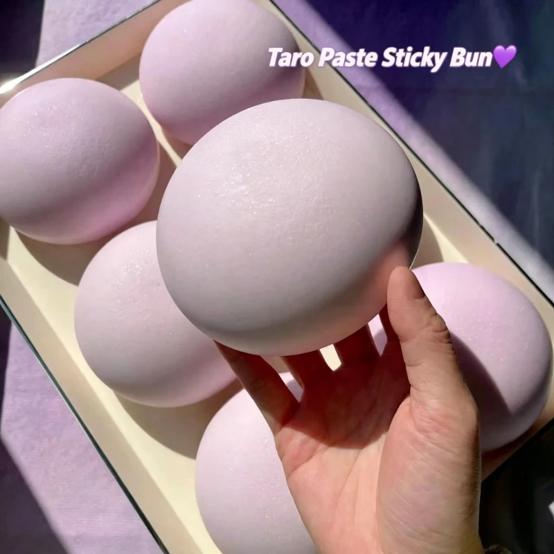 

New Super Moist Soft and Sticky Taro Bun ASMR Squeeze Toy Slow Rebound Anti Stress Toys For Children Stress Relief For Adult
