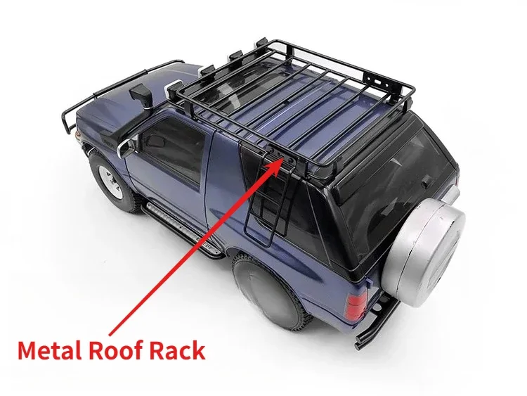 1/10 RC Rock Crawler Metal Roof Rack Ladder Set For Tamiya CC01 Body Shell Wear Resistant Realistic upgrade Decor Accessory