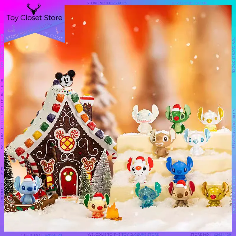 

Ever-Changing Stitch Cute Set Christmas Series Blind Bag Tide Play Hand-Made Desktop Ornaments Collection Gifts.